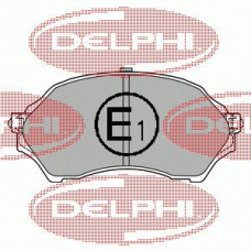 LP1440 DELPHI Комплект тормозных колодок, дисковый тормоз
