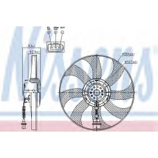 85549 NISSENS Вентилятор, охлаждение двигателя