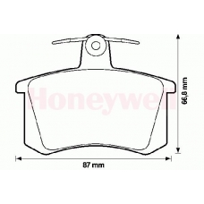 571462S STOP Комплект тормозных колодок, дисковый тормоз