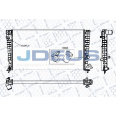 RA0070210 JDEUS Радиатор, охлаждение двигателя