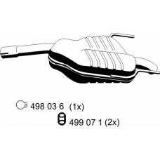 043229 ERNST Глушитель выхлопных газов конечный