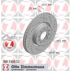 100.3300.52 ZIMMERMANN Тормозной диск