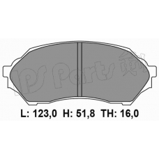 IBD-1364 IPS Parts Комплект тормозных колодок, дисковый тормоз