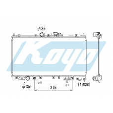 PA030491 KOYO P-tank corrugate-fin ass'y