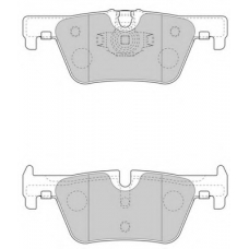 FD7619A NECTO Комплект тормозных колодок, дисковый тормоз