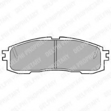 LP577 DELPHI Комплект тормозных колодок, дисковый тормоз