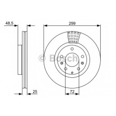 0 986 479 542 BOSCH Тормозной диск