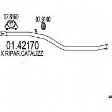 01.42170 MTS Труба выхлопного газа