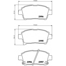 8DB 355 010-901 HELLA PAGID Комплект тормозных колодок, дисковый тормоз