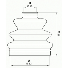 SJK7098.00 OPEN PARTS Комплект пылника, приводной вал