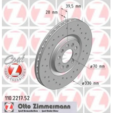 110.2217.52 ZIMMERMANN Тормозной диск