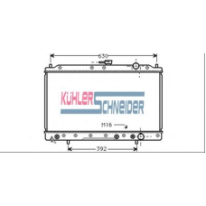 0507201 KUHLER SCHNEIDER Радиатор, охлаждение двигател