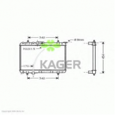 31-0872 KAGER Радиатор, охлаждение двигателя