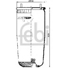 15000 FEBI Сильфон пневматической рессоры