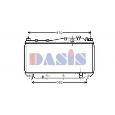 100024N AKS DASIS Радиатор, охлаждение двигателя