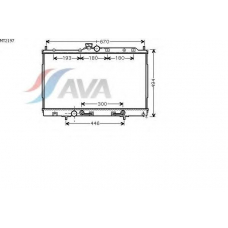 MT2197 AVA Радиатор, охлаждение двигателя