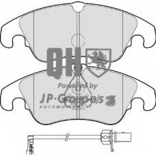 1163606919 Jp Group Комплект тормозных колодок, дисковый тормоз