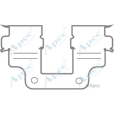 KIT1174 APEC Комплектующие, тормозные колодки