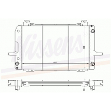 62212 NISSENS Радиатор, охлаждение двигателя