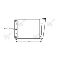 58002009 VAN WEZEL Радиатор, охлаждение двигателя