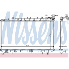 62971 NISSENS Радиатор, охлаждение двигателя