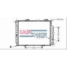 0325901 KUHLER SCHNEIDER Радиатор, охлаждение двигател