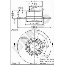 BS 7188 BRECO Тормозной диск