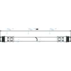HOS3019 APEC Тормозной шланг