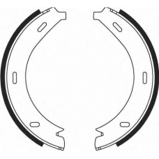 GS8688 TRW Комплект тормозных колодок, стояночная тормозная с