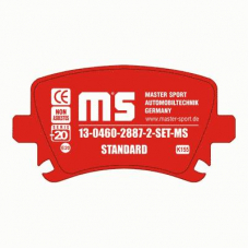 13-0460-2887-2-SET-MS MASTER-SPORT Комплект тормозных колодок, дисковый тормоз