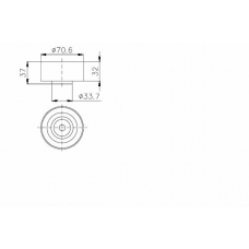 TKR 9945 TIMKEN Паразитный / ведущий ролик, зубчатый ремень