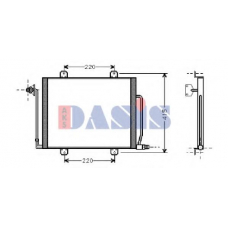 182040N AKS DASIS Конденсатор, кондиционер