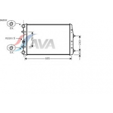 SA2010 AVA Радиатор, охлаждение двигателя