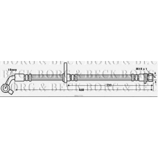 BBH7755 BORG & BECK Тормозной шланг