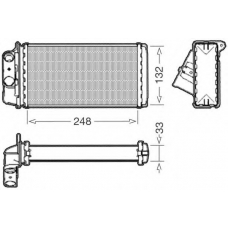1228025 CTR Теплообменник, отопление салона