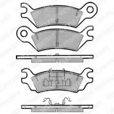 LP631 DELPHI Комплект тормозных колодок, дисковый тормоз