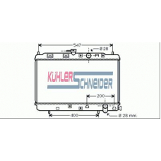 0103401 KUHLER SCHNEIDER Радиатор, охлаждение двигател