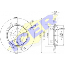 78BD4092-2 ICER Тормозной диск