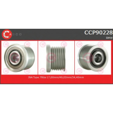 CCP90228 CASCO Ременный шкив, генератор