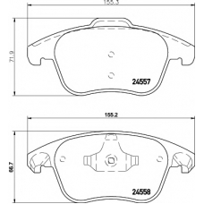 8DB 355 013-351 HELLA PAGID Комплект тормозных колодок, дисковый тормоз