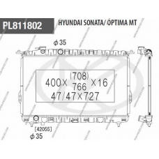 H156I45 NPS Радиатор, охлаждение двигателя