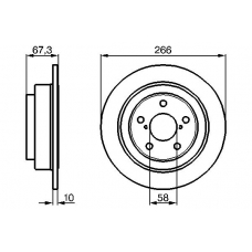 0 986 478 799 BOSCH Тормозной диск