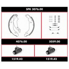 SPK 3076.00 WOKING Комплект тормозов, барабанный тормозной механизм