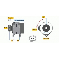 0 124 515 105 BOSCH Генератор