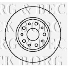 BBD4181 BORG & BECK Тормозной диск