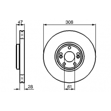 0 986 479 199 BOSCH Тормозной диск