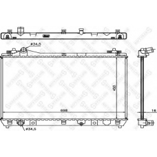 10-25457-SX STELLOX Радиатор, охлаждение двигателя