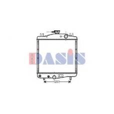 520060N AKS DASIS Радиатор, охлаждение двигателя