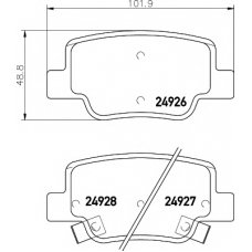 8DB 355 014-891 HELLA PAGID Комплект тормозных колодок, дисковый тормоз