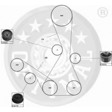 SK-1323 OPTIMAL Комплект ремня грм